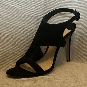 Prada strappy, sexy 4.5” suede heels‎
